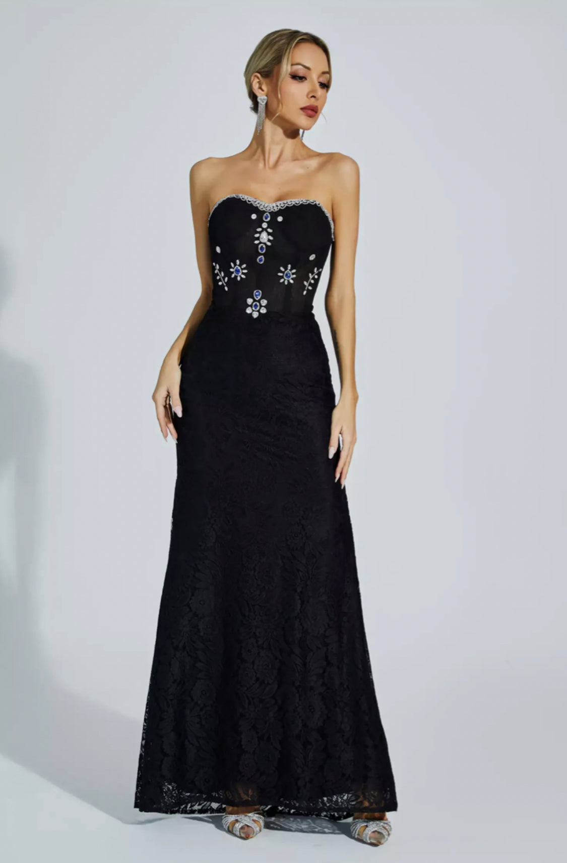 Teresa diamond maxi dress