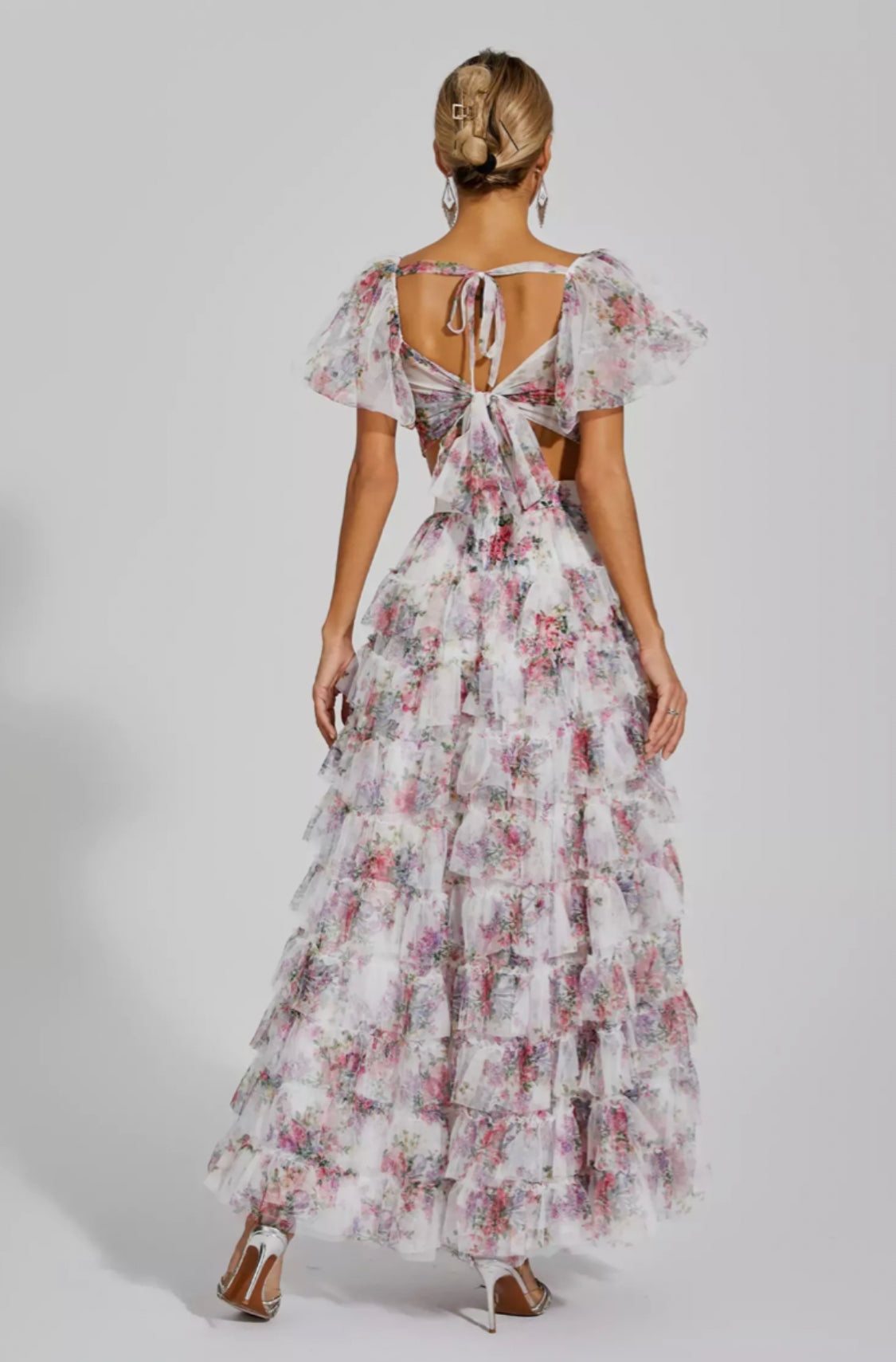 Braylee flora ruffle set