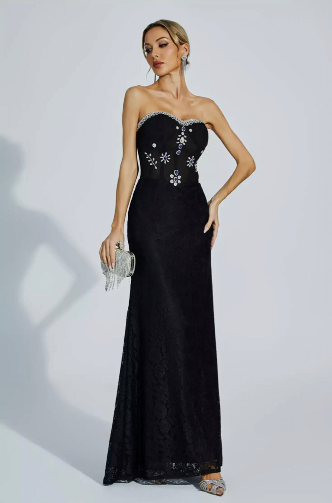 Teresa diamond maxi dress