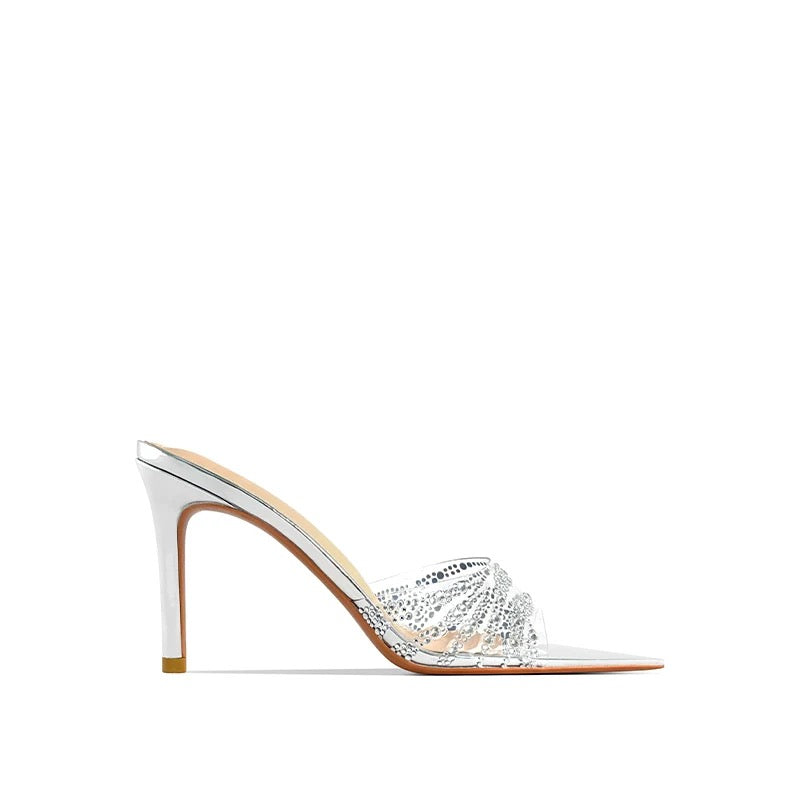 Crystal Whisper PVC Heels