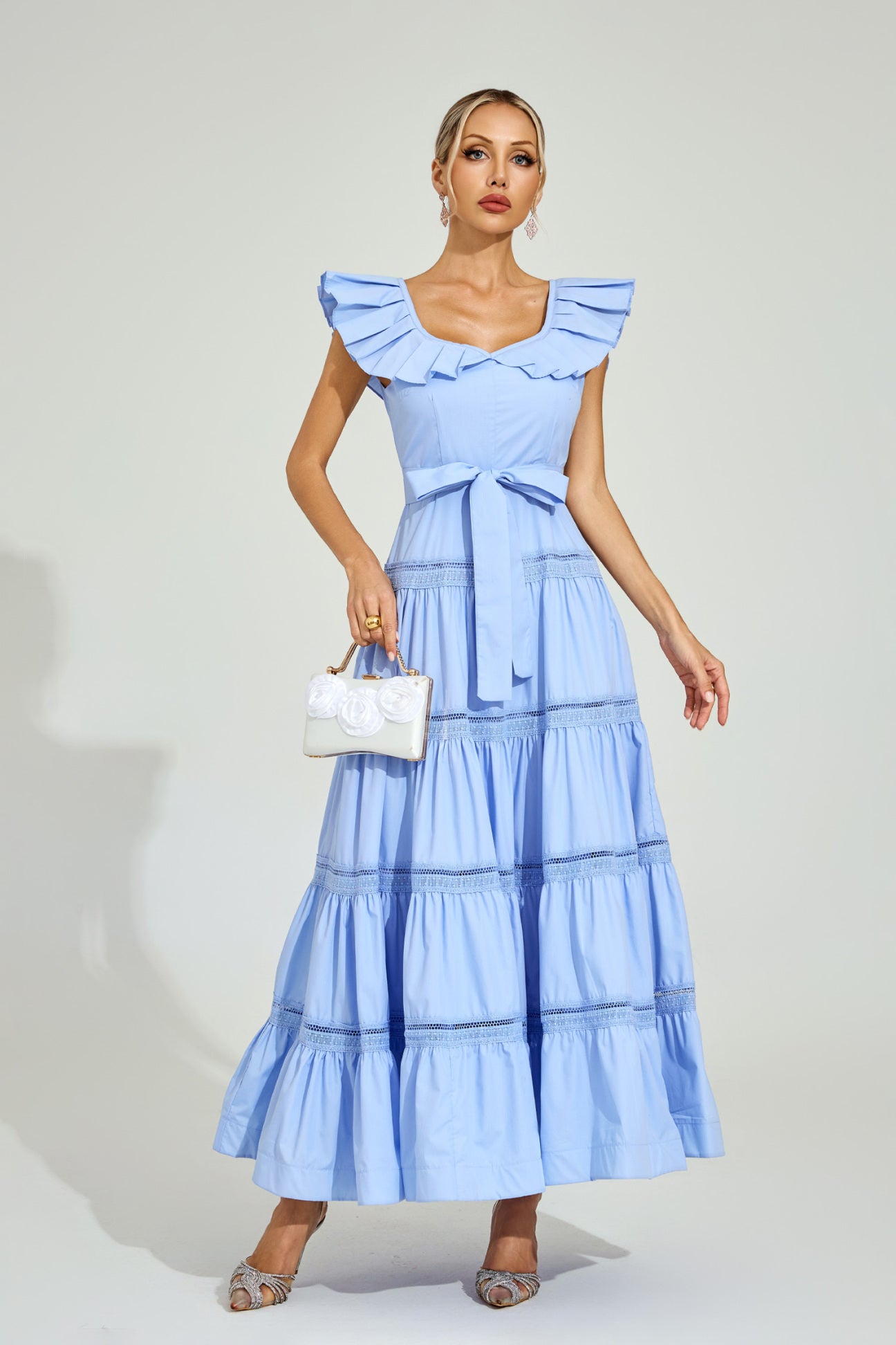 Celeste Ruffle Tier Maxi Dress