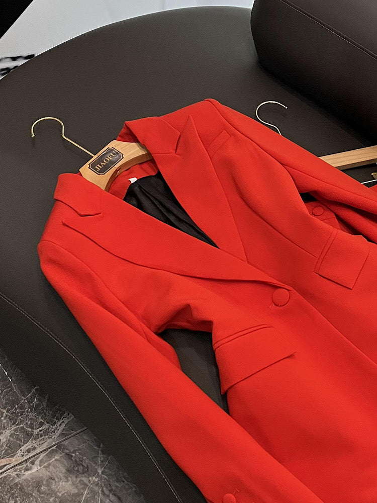 Red blazer/suit set (8140931268846)
