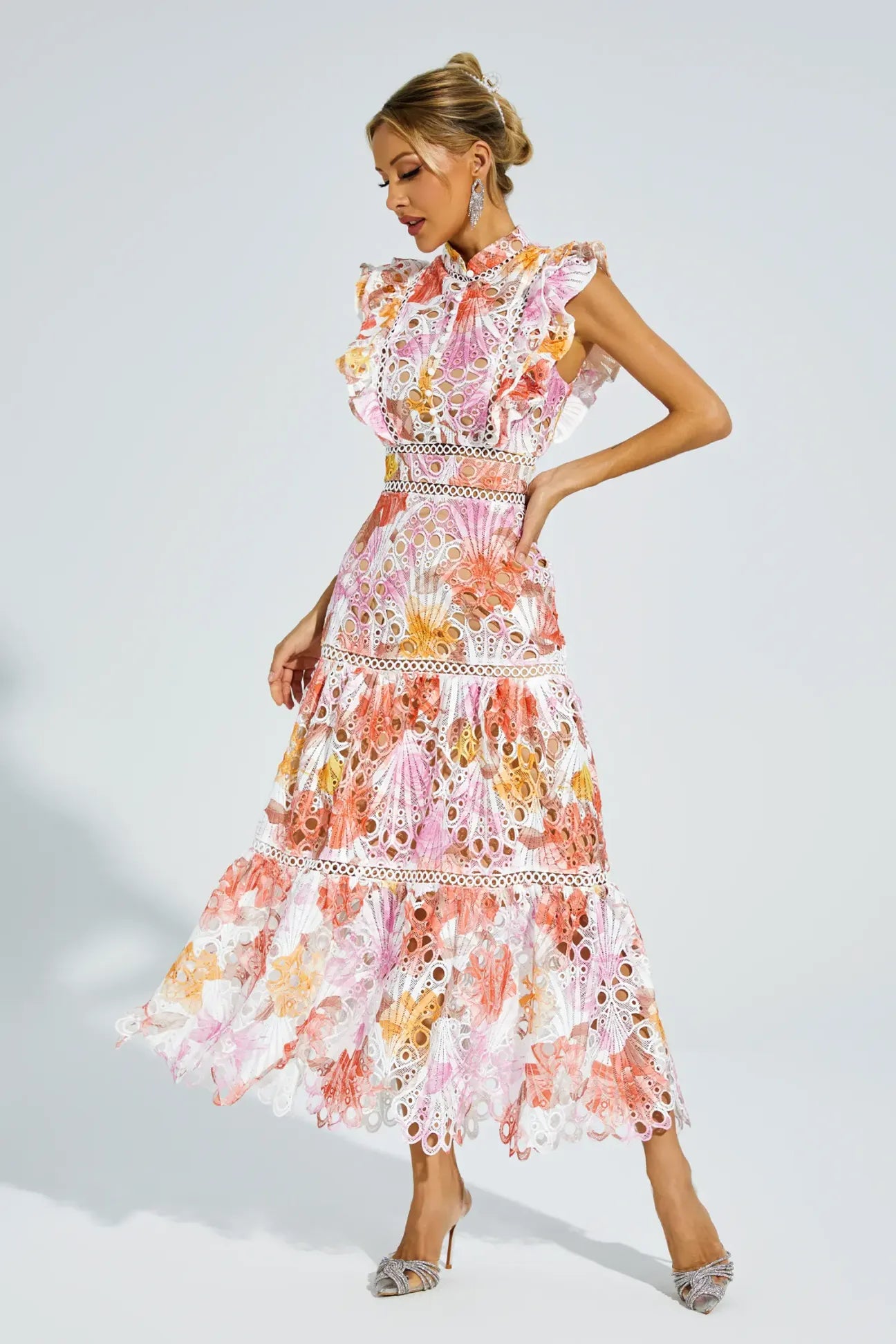 Ayleen floral midi dress