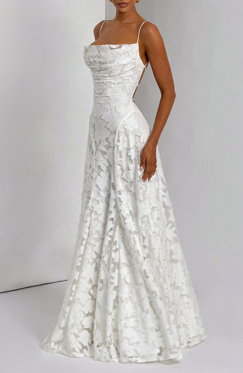 Rosalie Lace Backless Maxi Dress