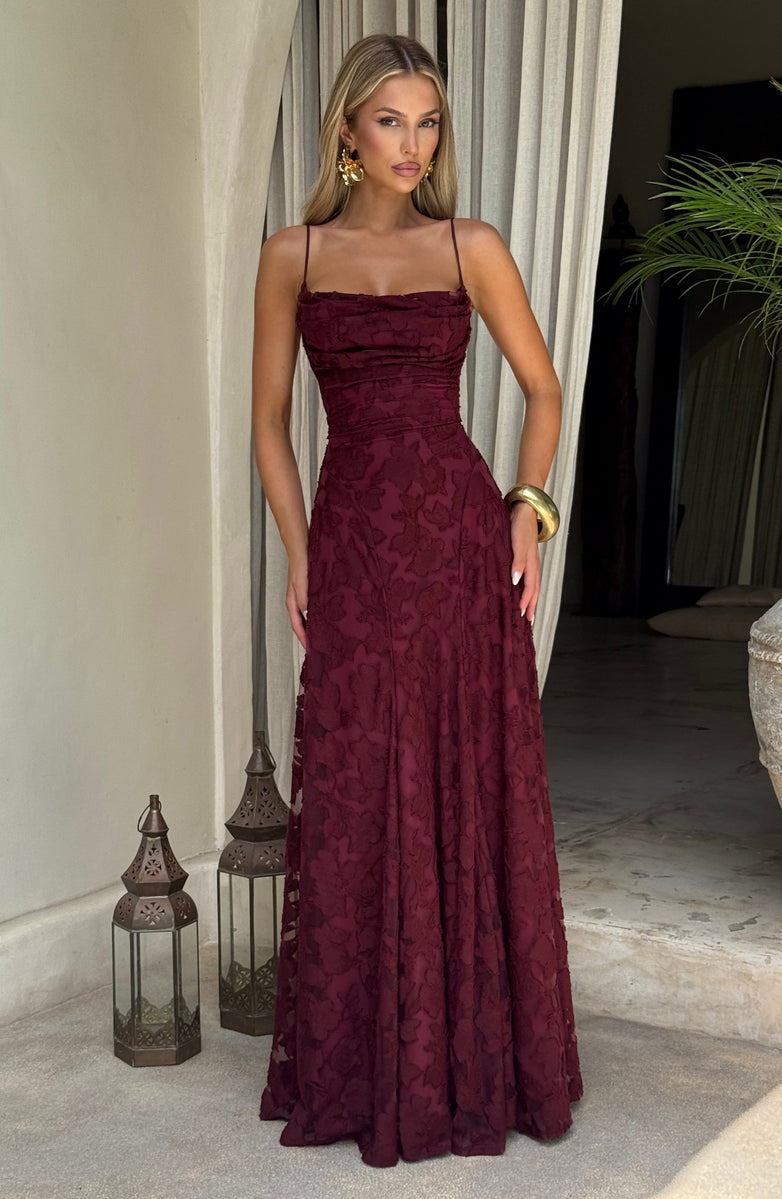 Rosalie Lace Backless Maxi Dress