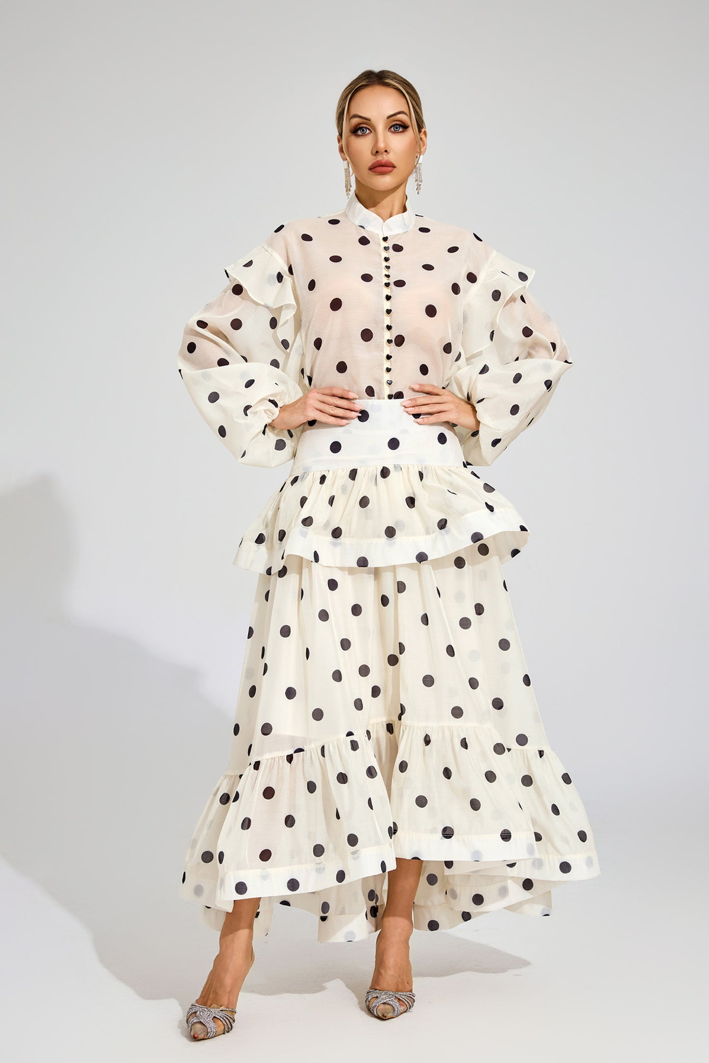 Colette Polka Dot Ruffle Set