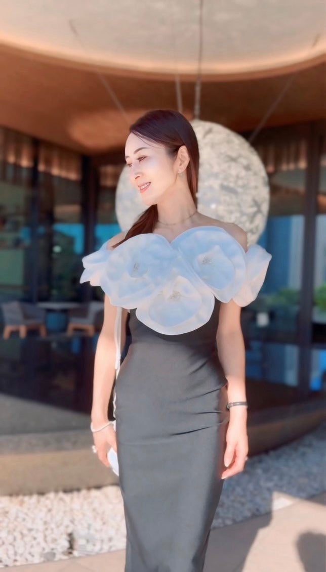 Elle flower maxi dress