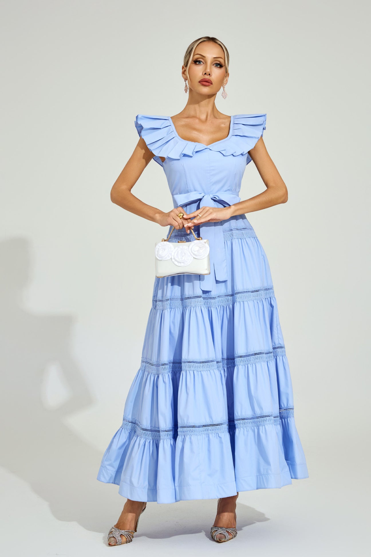 Celeste Ruffle Tier Maxi Dress