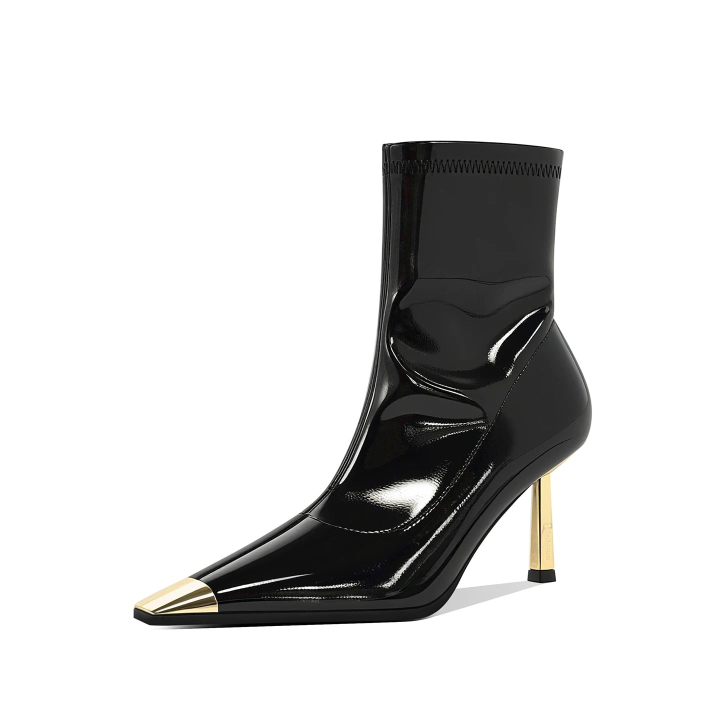 Colette Pointed Patent Boots