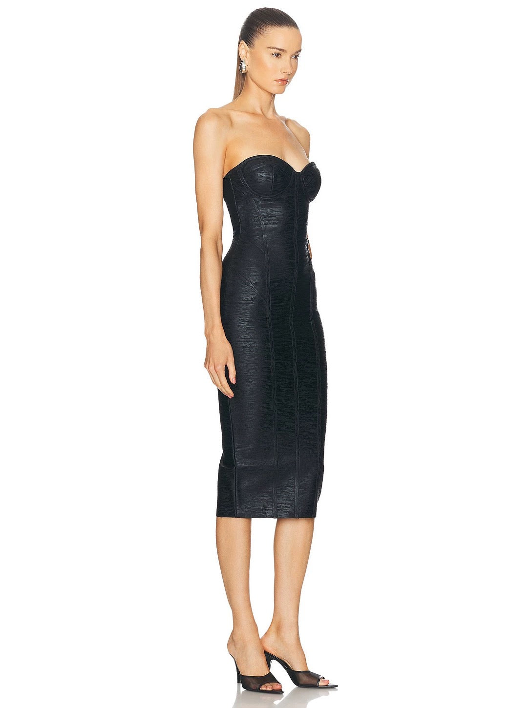 Viper Sculpt Strapless Midi Dress