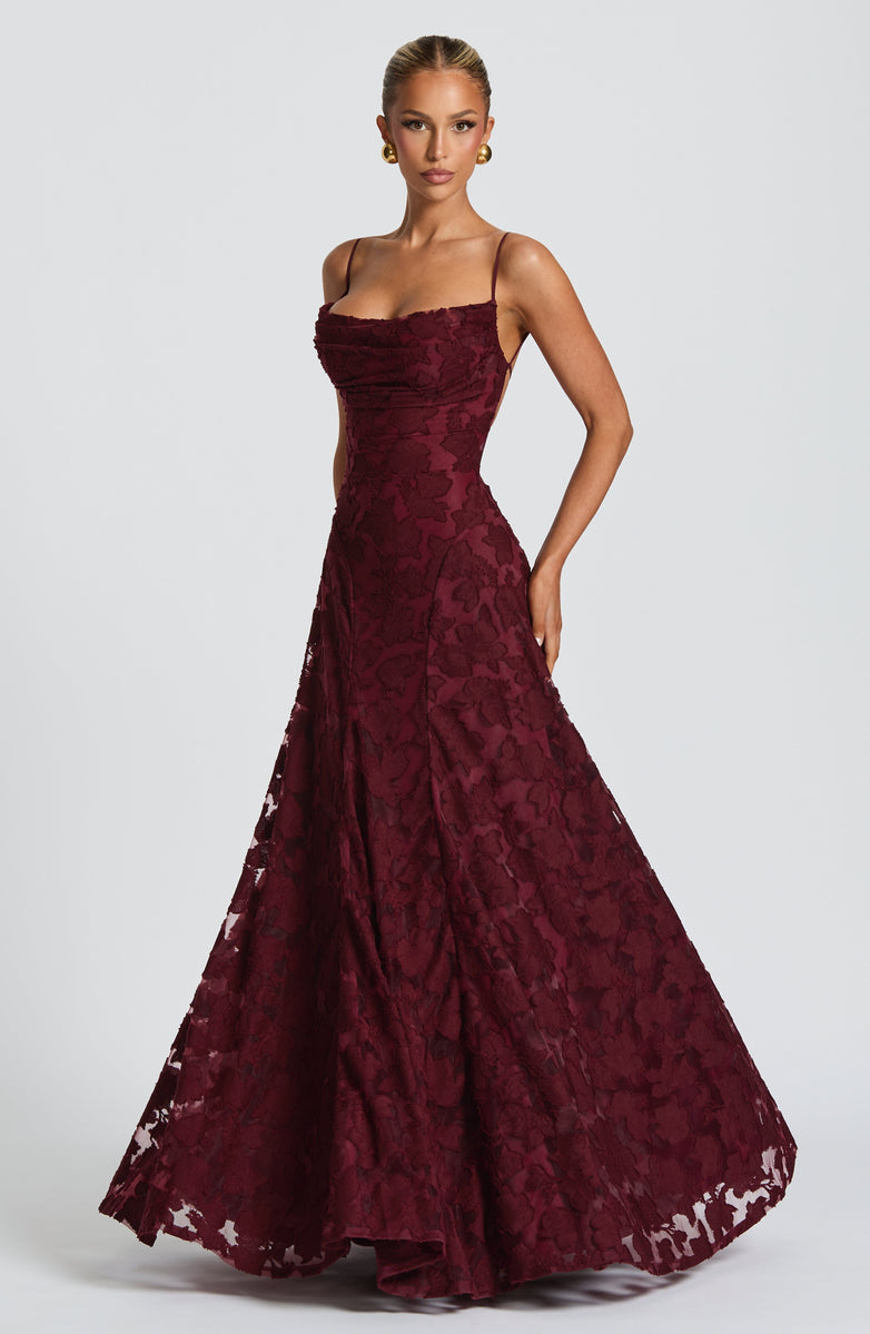 Rosalie Lace Backless Maxi Dress