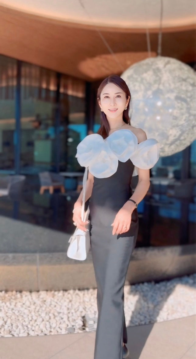 Elle flower maxi dress