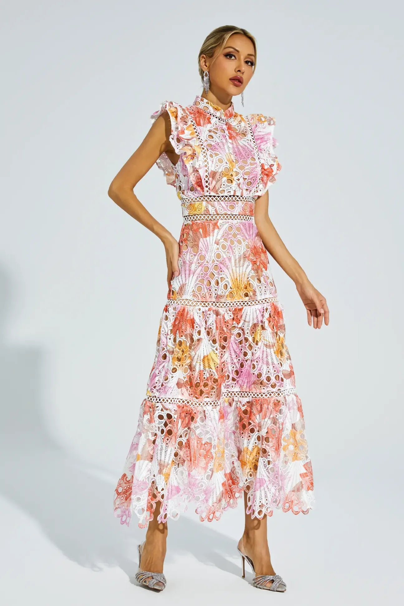 Ayleen floral midi dress