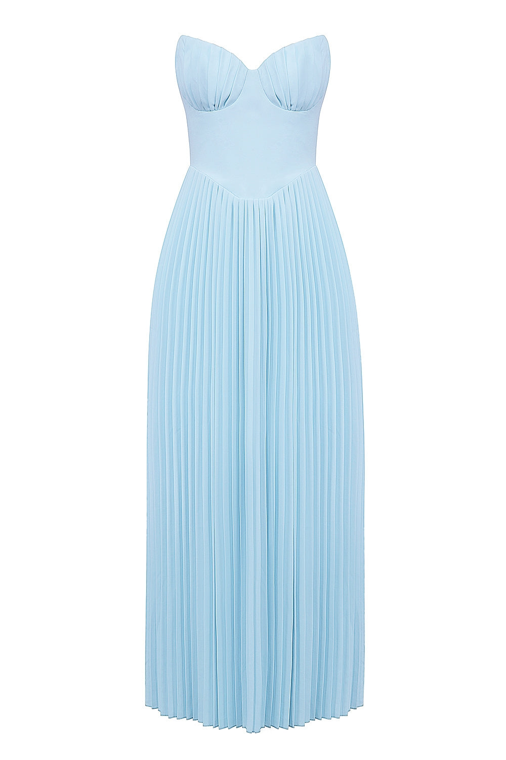 Céleste Pleated Bustier Gown