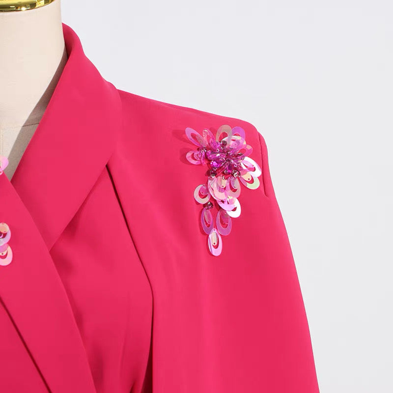 Stella Embellished Cape Dress