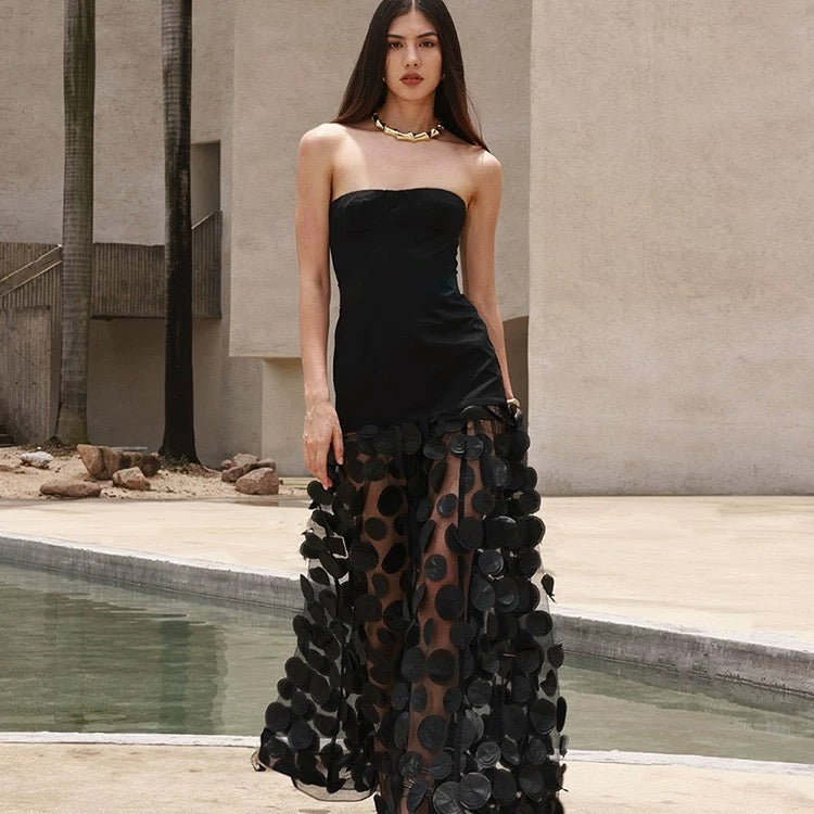 Ophelia Illusion Tulle Gown