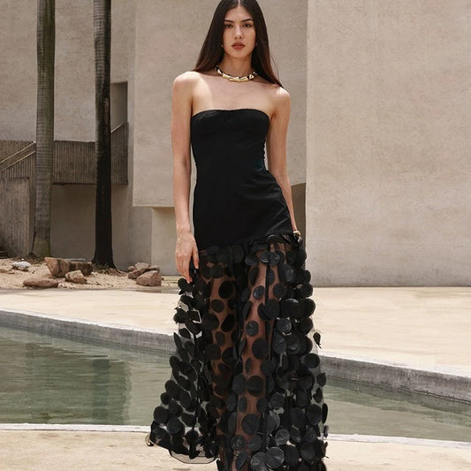 Ophelia Illusion Tulle Gown