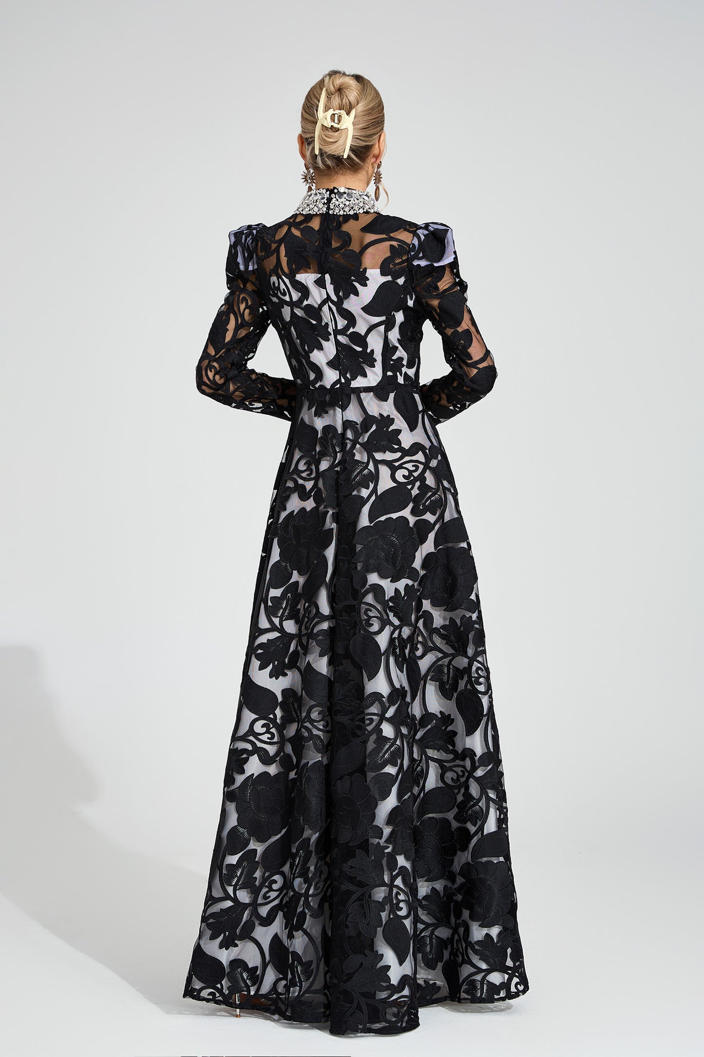 Noir Fleur Royal Gown