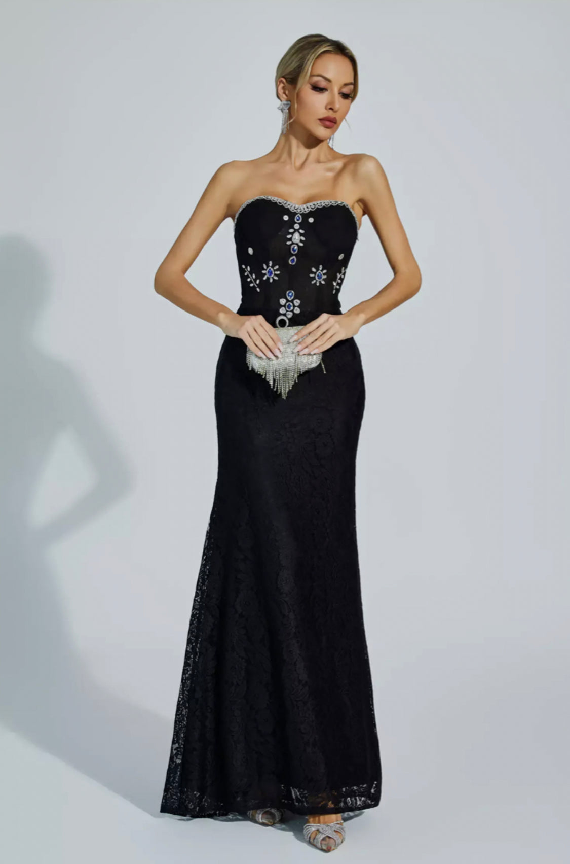 Teresa diamond maxi dress