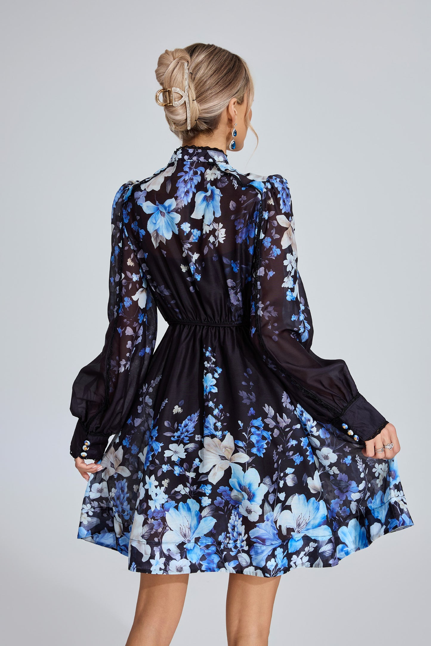 Lucienne Blue Floral Dress
