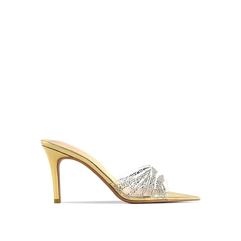 Crystal Whisper PVC Heels