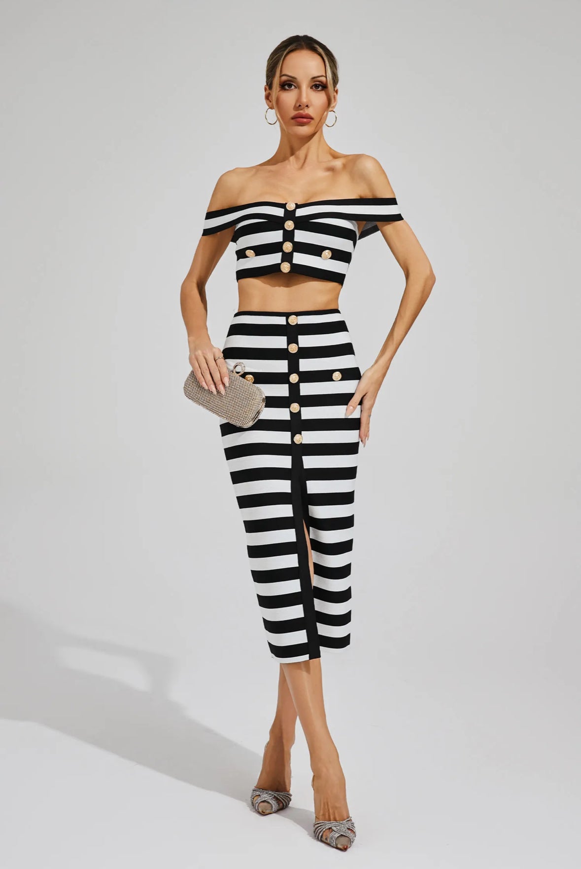 Riviera Stripe Two-Piece Set