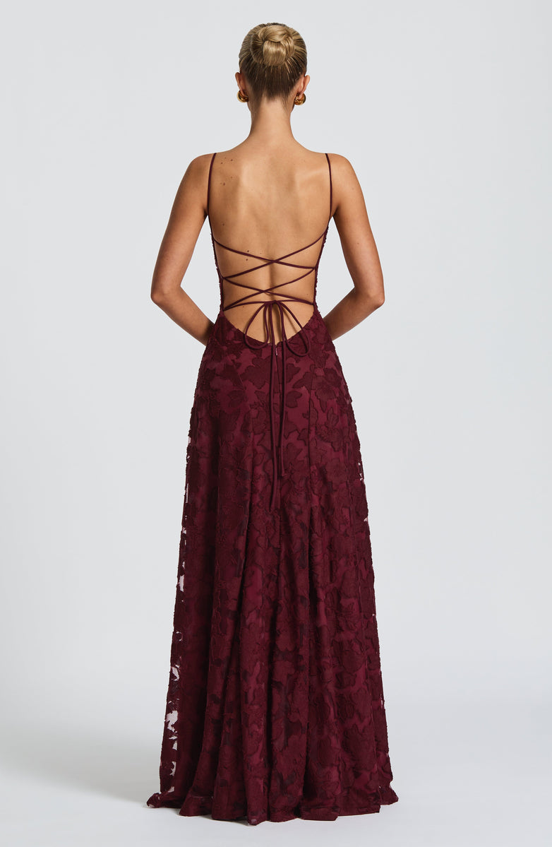 Rosalie Lace Backless Maxi Dress