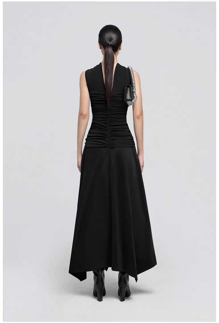 Elora Draped Convertible Midi Dress