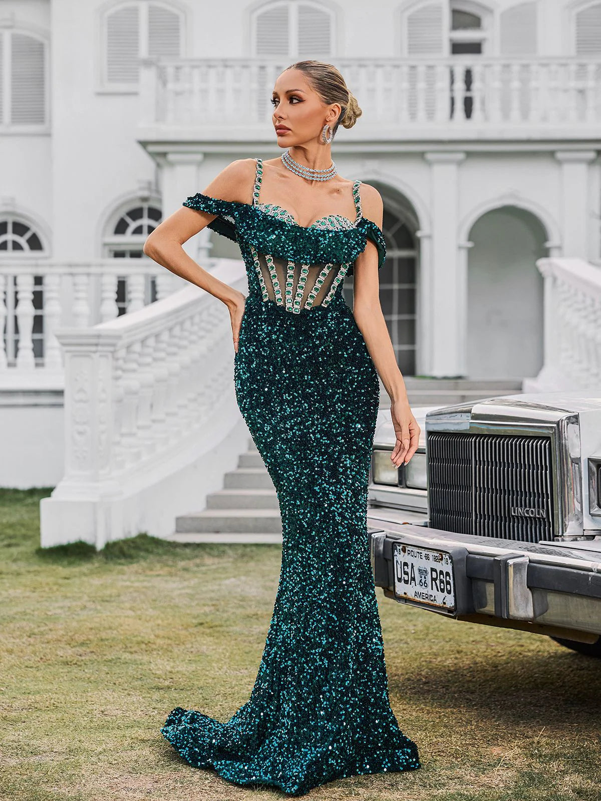 Emerald Opulence Gown
