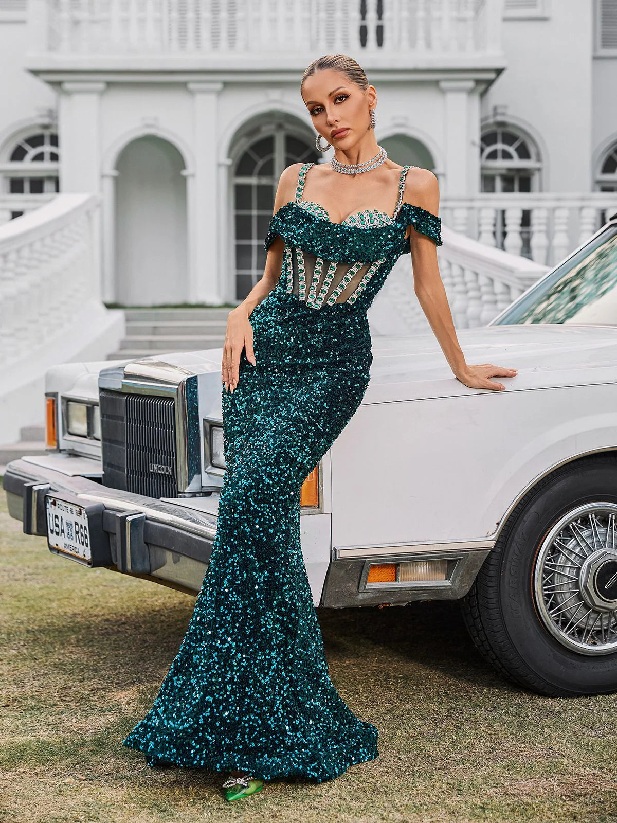 Emerald Opulence Gown