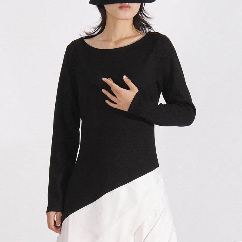 Black & white maxi dress