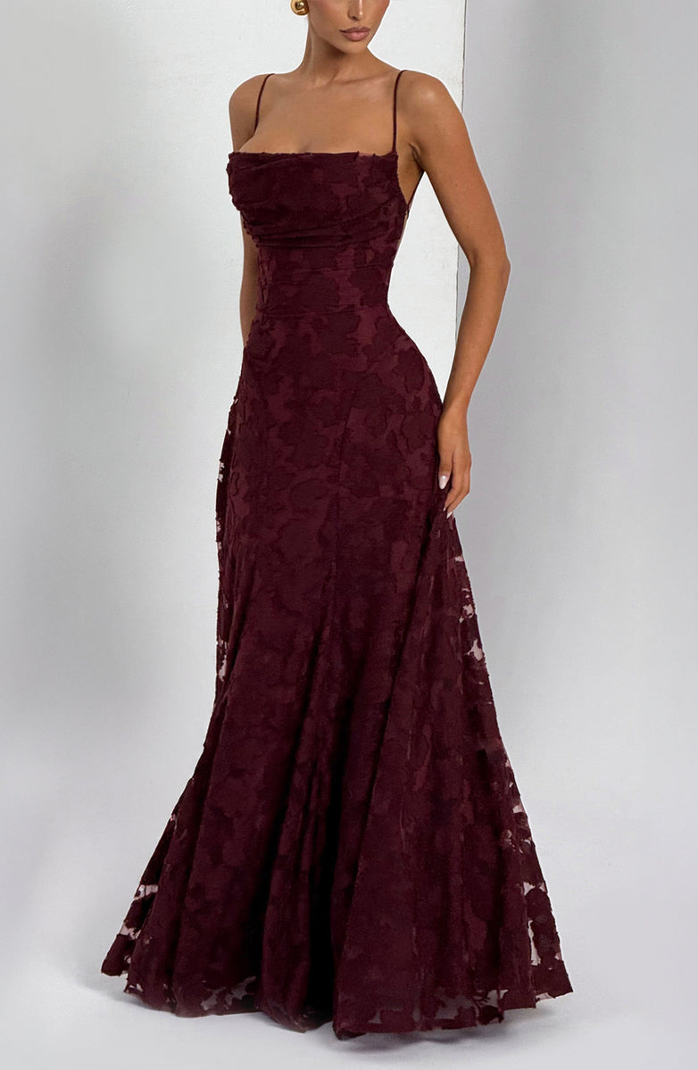 Rosalie Lace Backless Maxi Dress