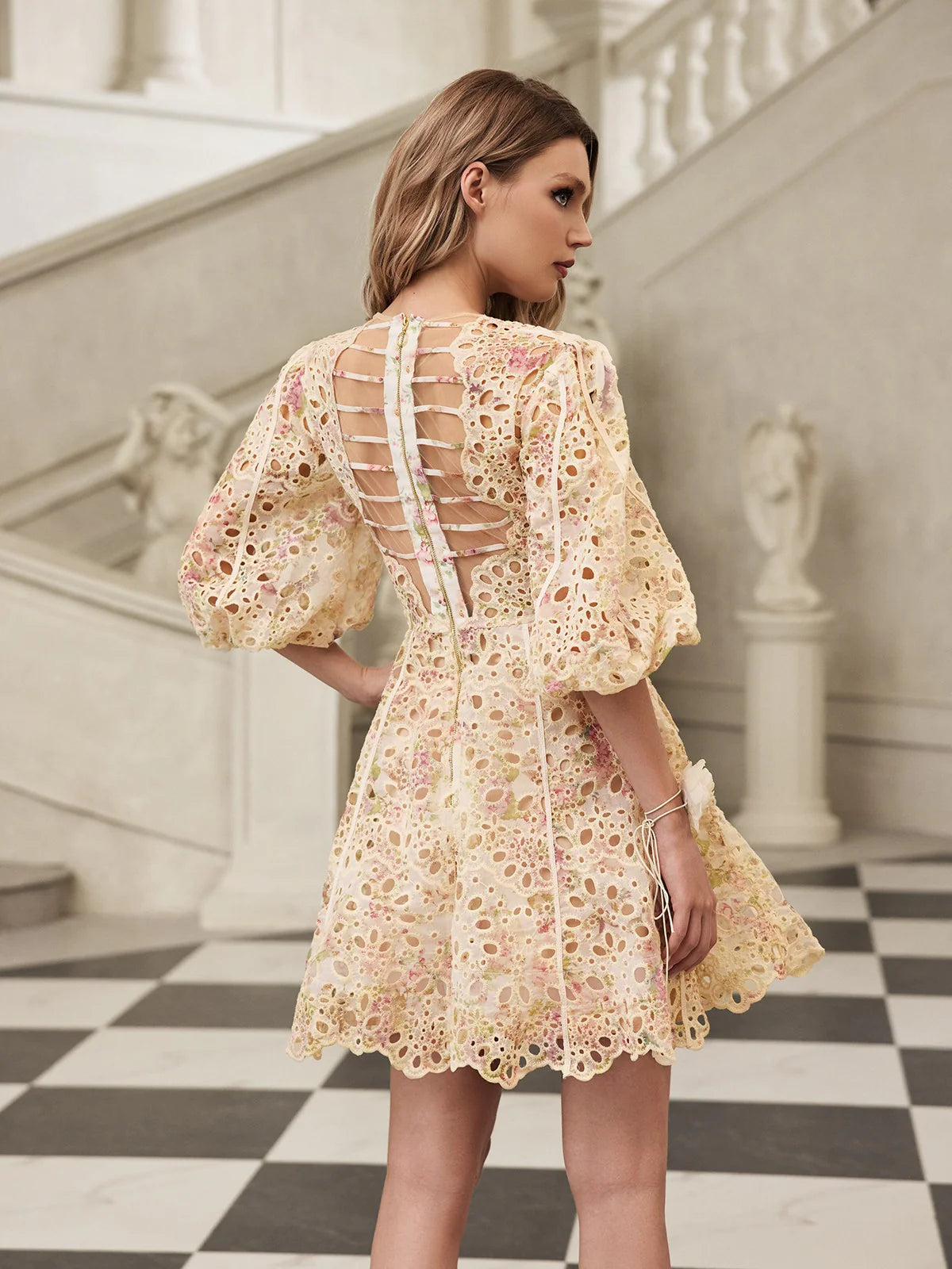 Céleste Lace Mini Dress