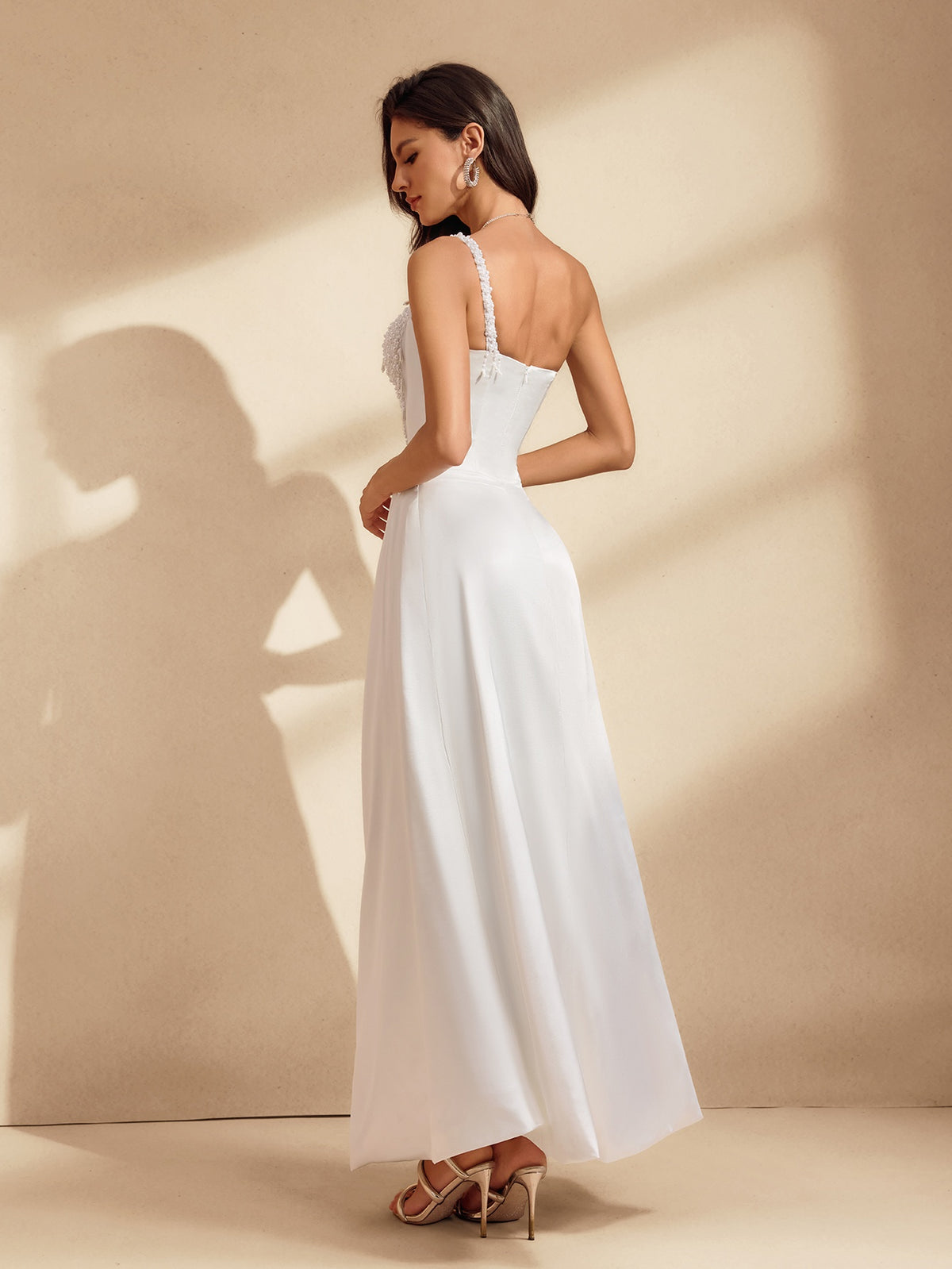 Amélie One-Shoulder Satin Gown