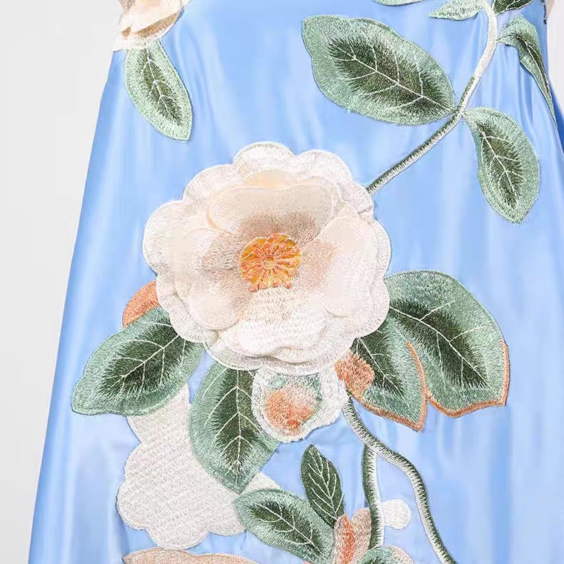 Soleil Blossom A-Line Mini Dress