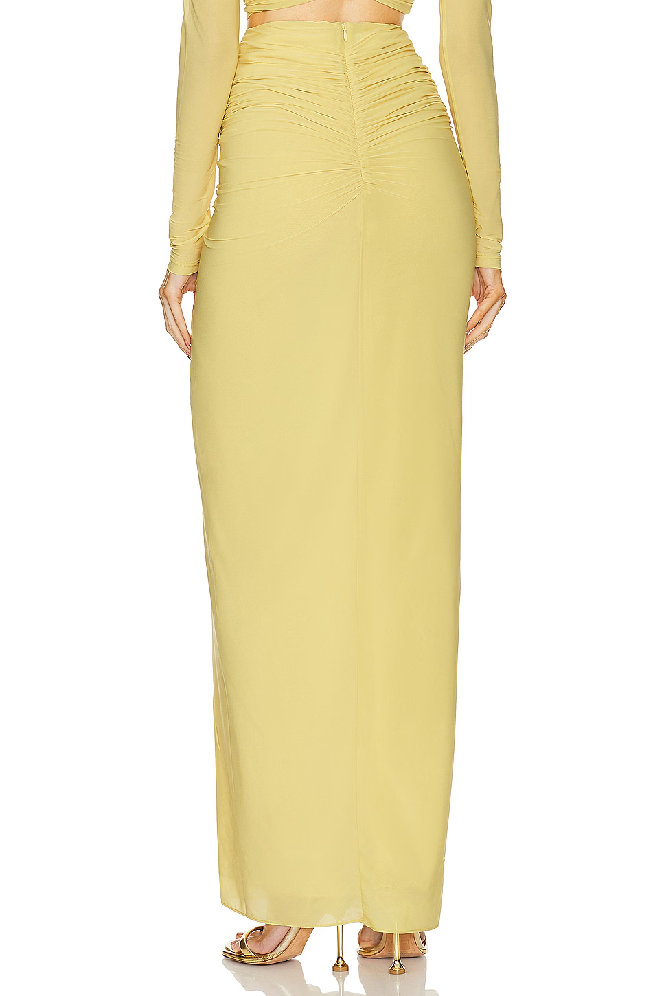 Soleil Cut-Out Yellow Draped Set