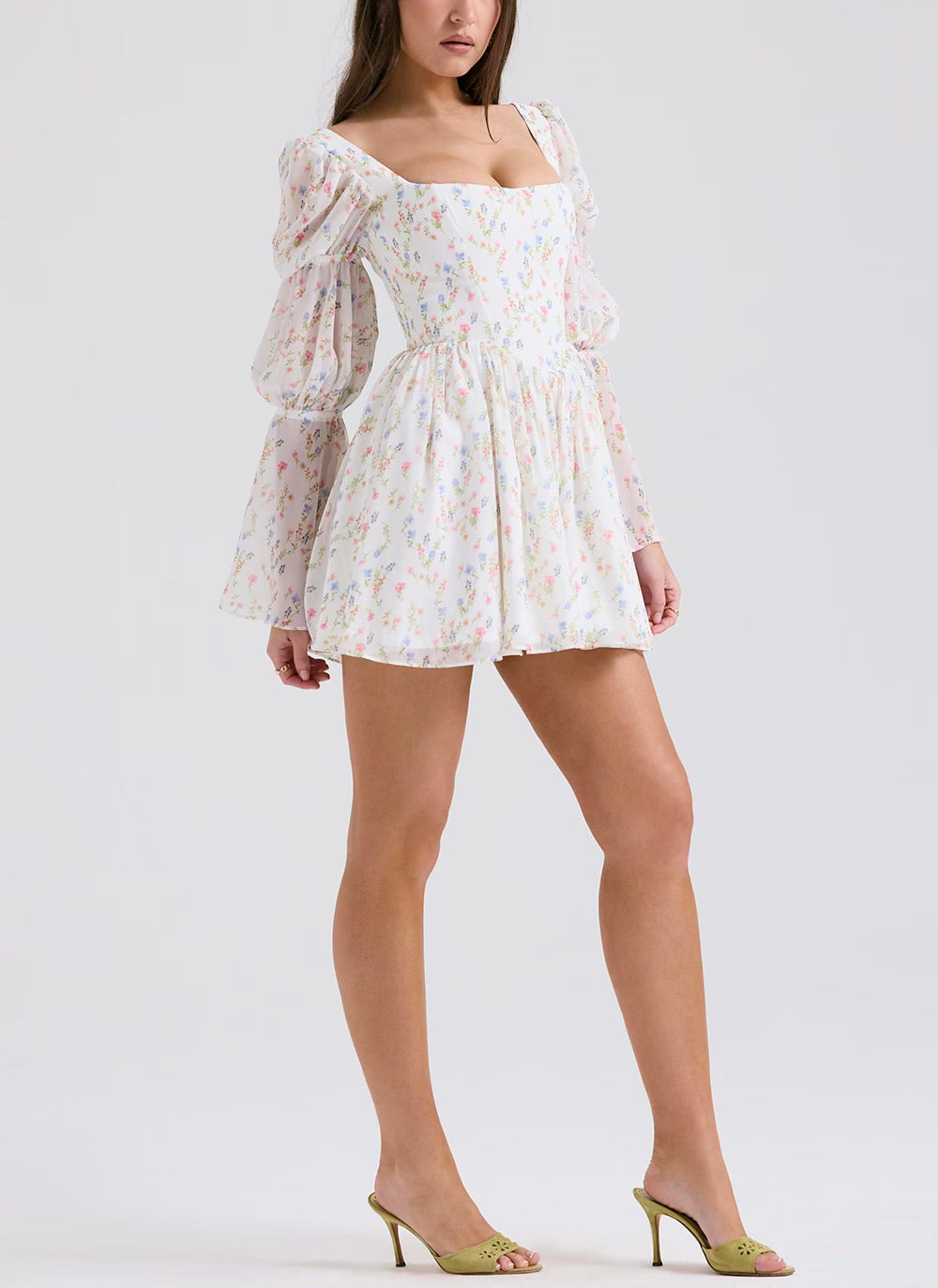 Sancia floral mini dress