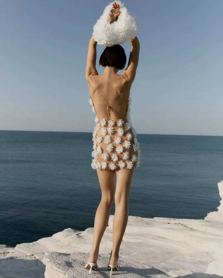 Fleur Mirage Sheer Mini Dress