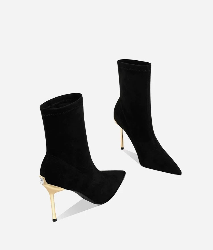 Céleste Gold Heel Boots