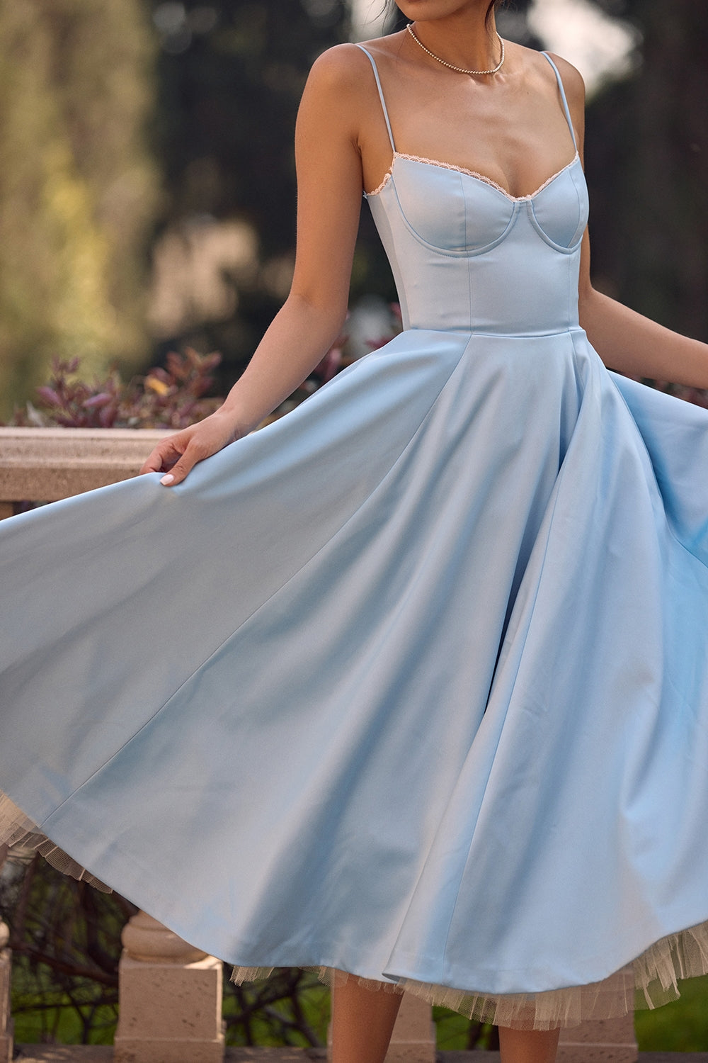 Mademoiselle midi dress- Blue