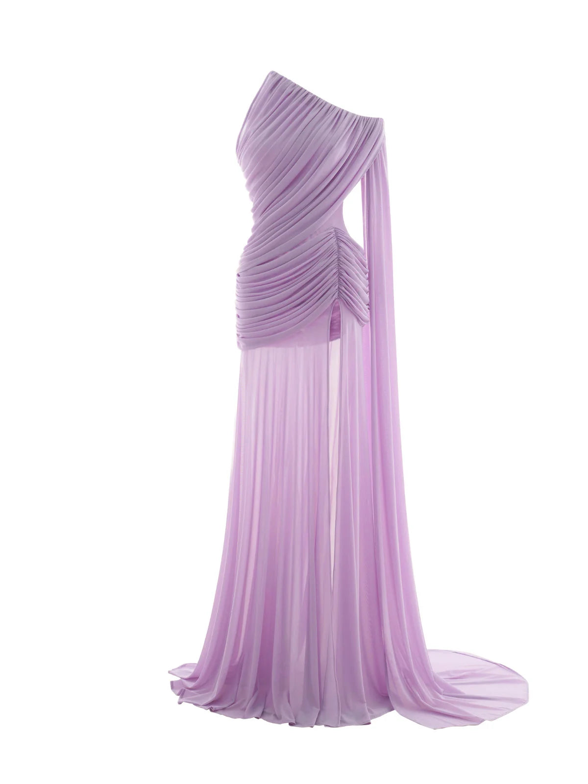 Aurelia Draped One-Shoulder Maxi Dress