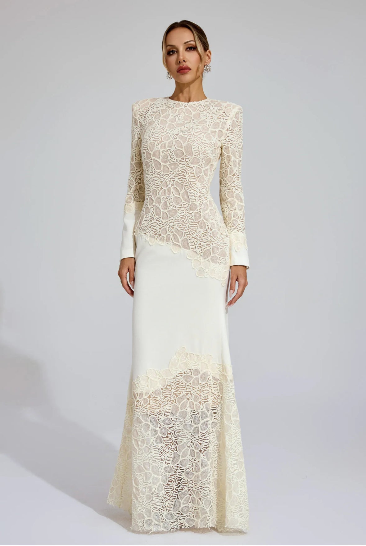 Élise lace maxi Dress
