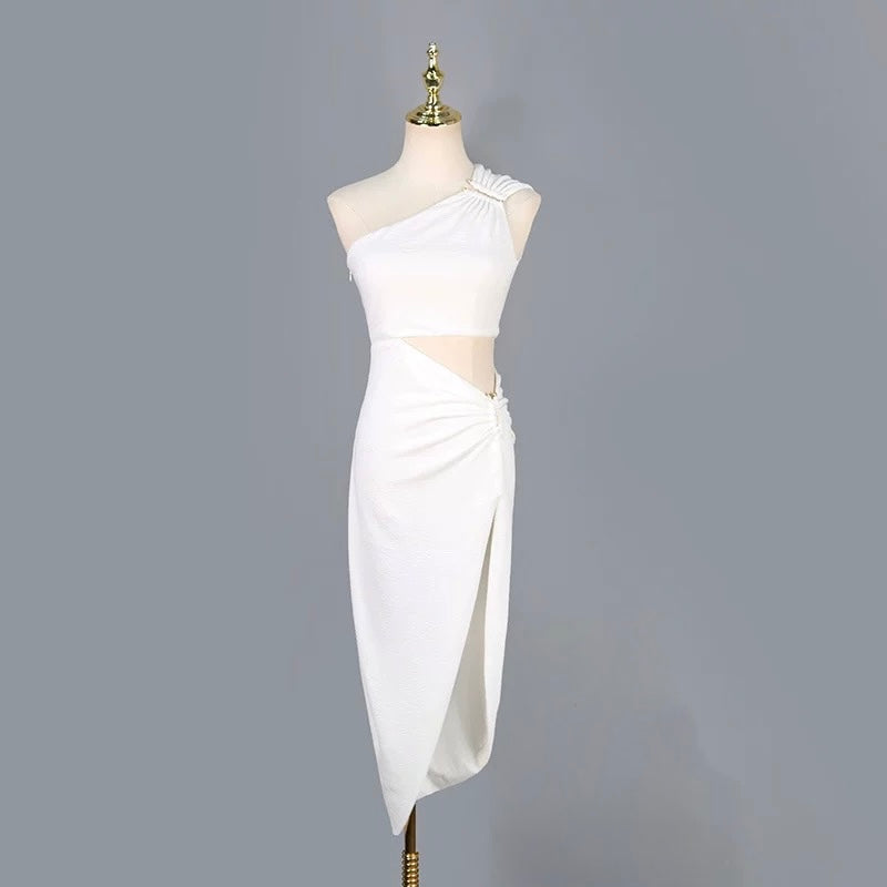 Liora Cutout Asymmetric Slit Dress