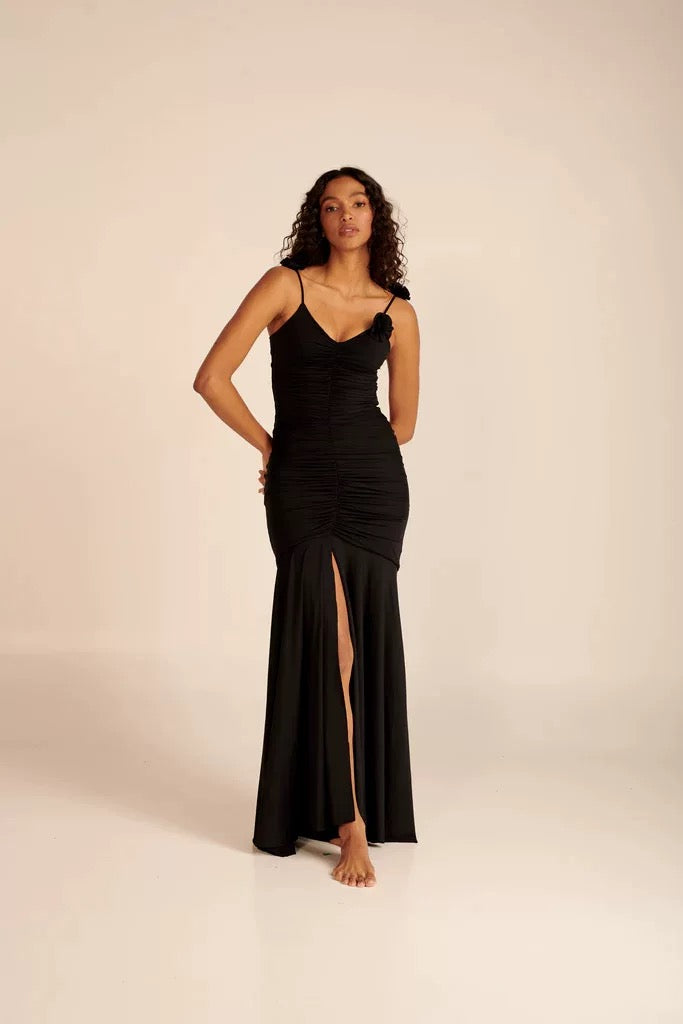Isla Flower Petal Strap Gown