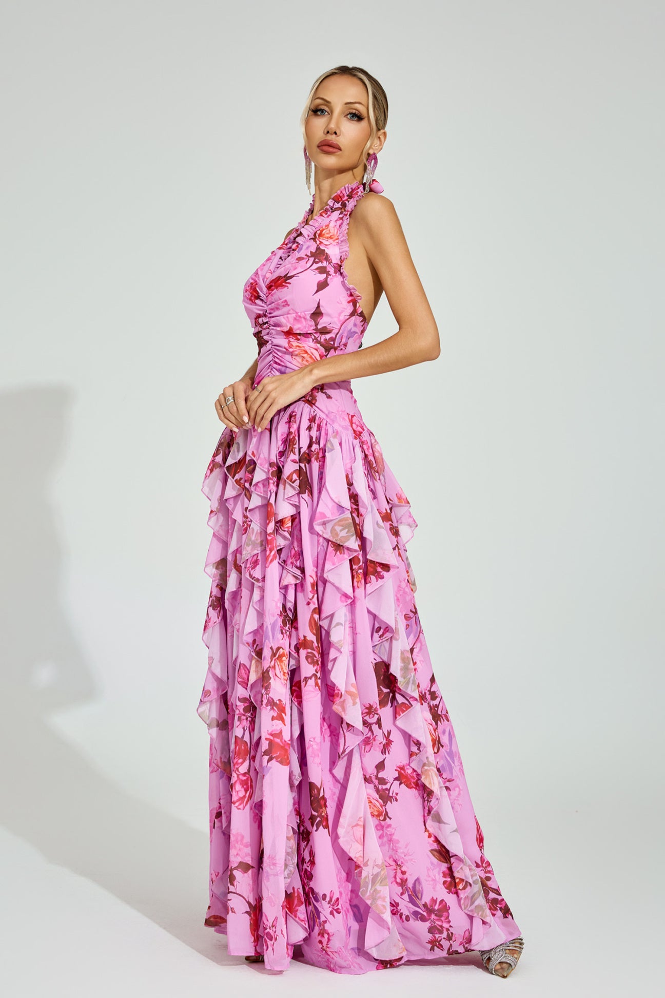 Riviera Bloom Maxi Dress