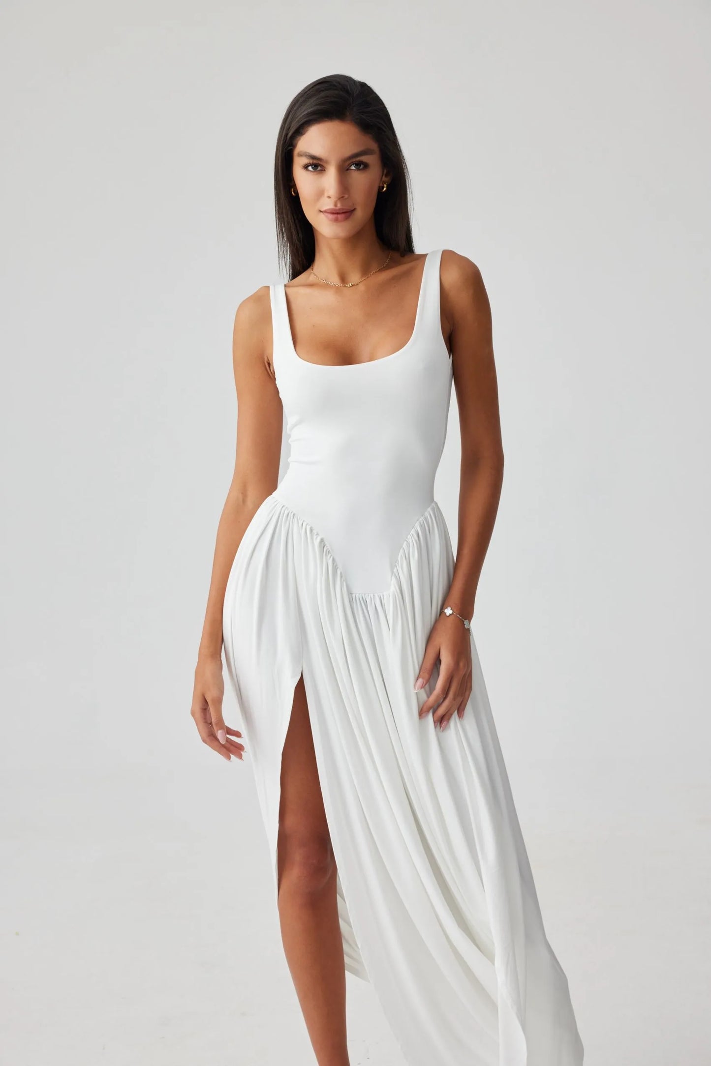 Naya Sculpt Drape Maxi Dress
