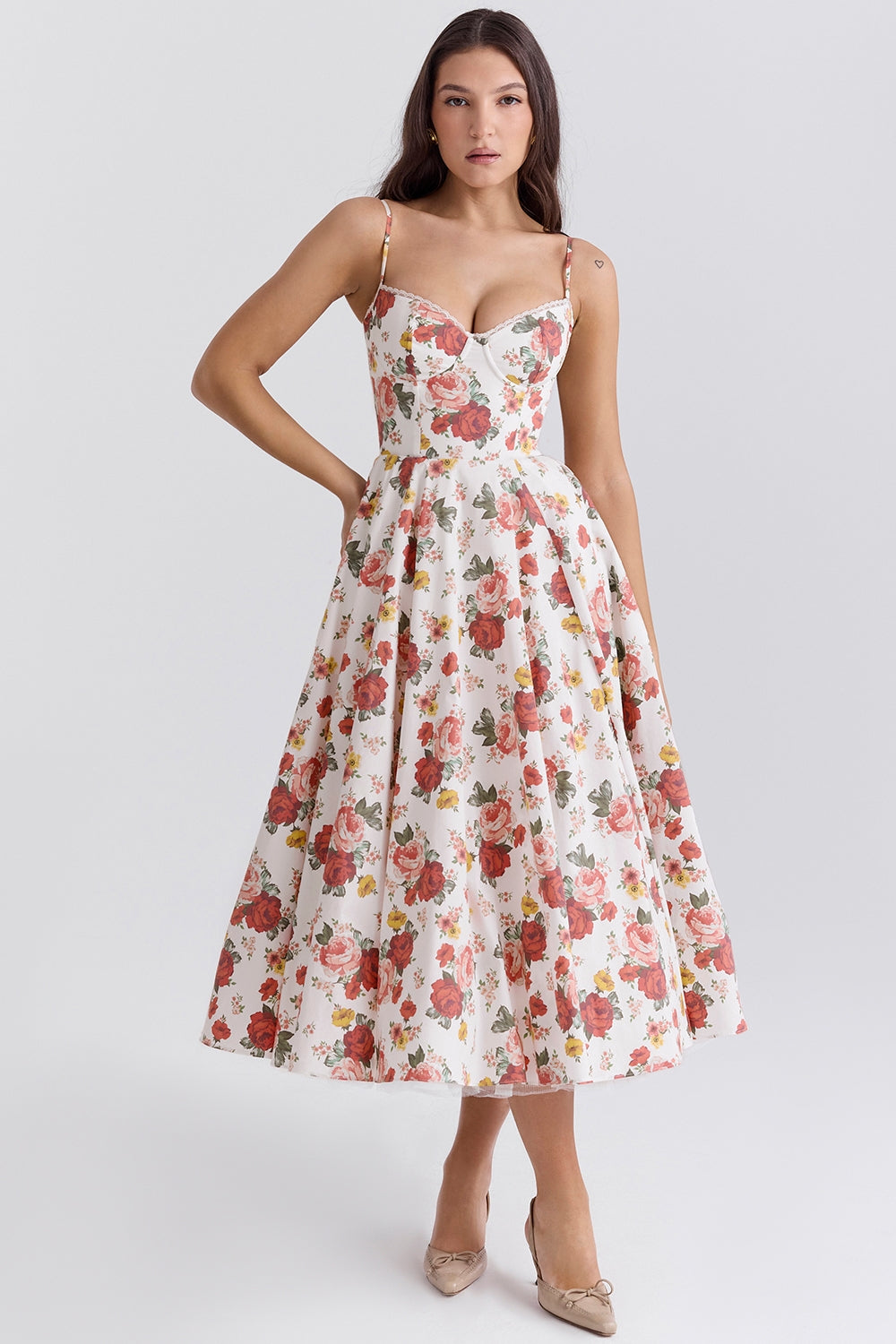 Mademoiselle midi dress- Floral