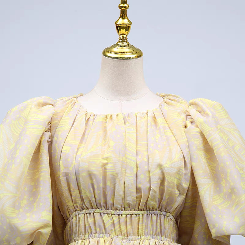 Camille Tiered Ruffle Puff Dress Set