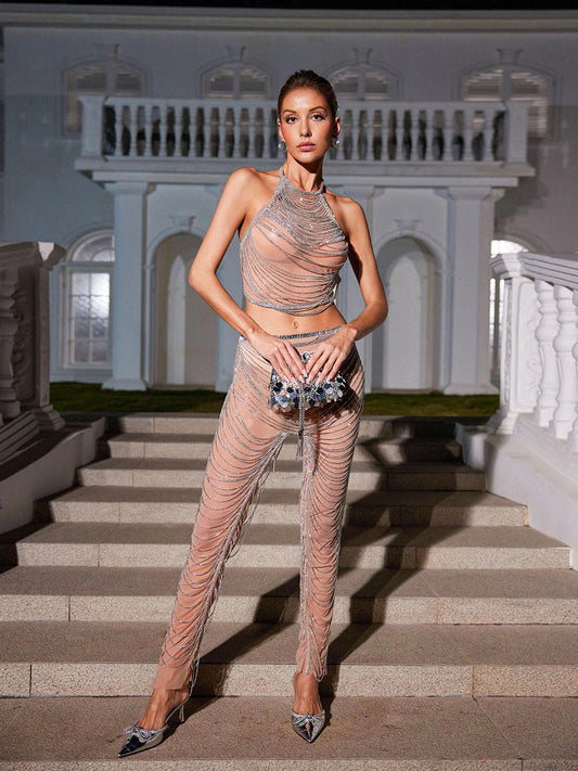 Paulina crystal mesh chains set