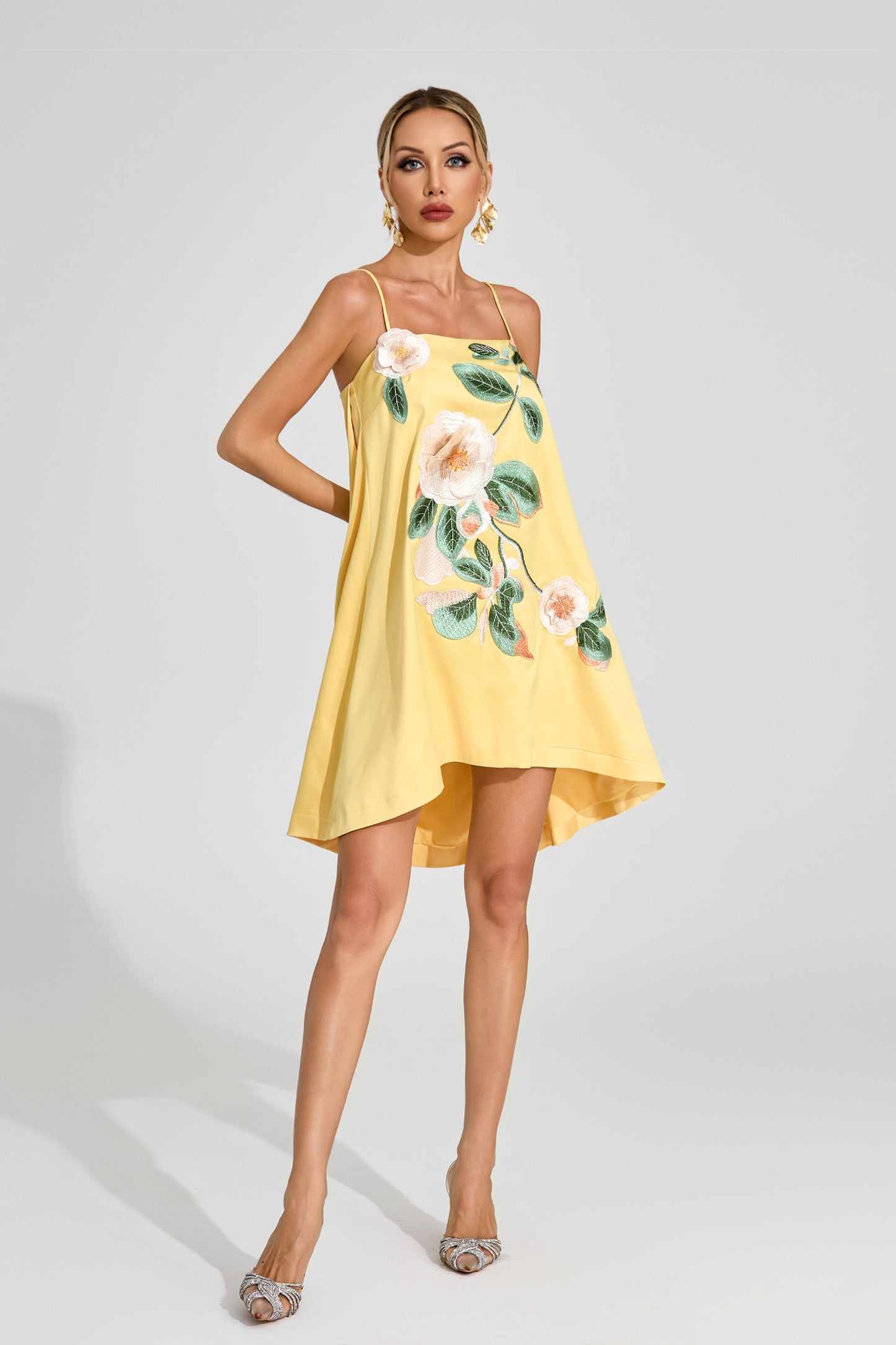 Soleil Blossom A-Line Mini Dress